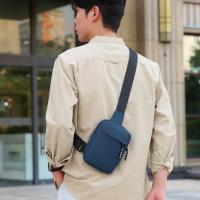 Bolso de pecho Oxford para hombre, bolso de hombro tipo bandolera multifuncional de Color sólido, bolso de cintura deportivo ajustable de estilo coreano - details 11
