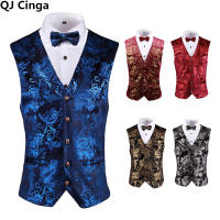 Chaleco steampunk dorado para hombre, talla asiática sin mangas, chaleco delgado, azul, rojo, plateado - details 3