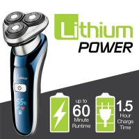 Afeitadora eléctrica profesional todo en uno para hombres, afeitadora facial recargable, recortadora de barba - details 1