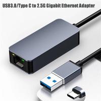 Adaptador Ethernet a RJ45 de 2500Mbps, convertidor con cable USB 2,5, concentrador de red Lan para PC y portátil, 3,0G - details 6