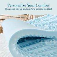 Cubrecolchón de Espuma Viscoelástica con Gel 3 Pulgadas, 5 Zonas de Comodidad, Certificado CertiPUR-US - details 3