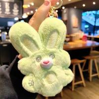 Lindo muñeco conejo llavero peluche juguete adornos coche llavero colgante regalo - details 10