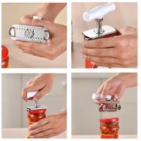 Abrebotellas Ajustable Multifuncional de Acero Inoxidable Abre Tarros sin Esfuerzo para Cocina y Dinería - details 4