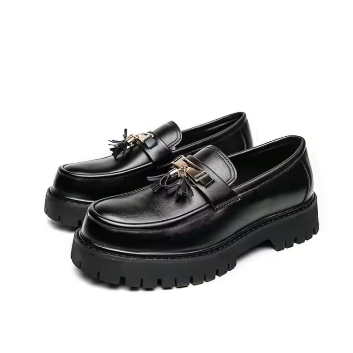Zapatos Oxford de cuero de caña alta para hombre, zapatos de vestir y zapatos Oxford de talla grande, nuevos, fáciles de usar, para jóvenes - 1