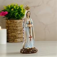 Escultura de la Virgen de Fátima de resina, pintura a mano para exhibición durante mucho tiempo, decoración de iglesia de fe católica y cristiana - details 3