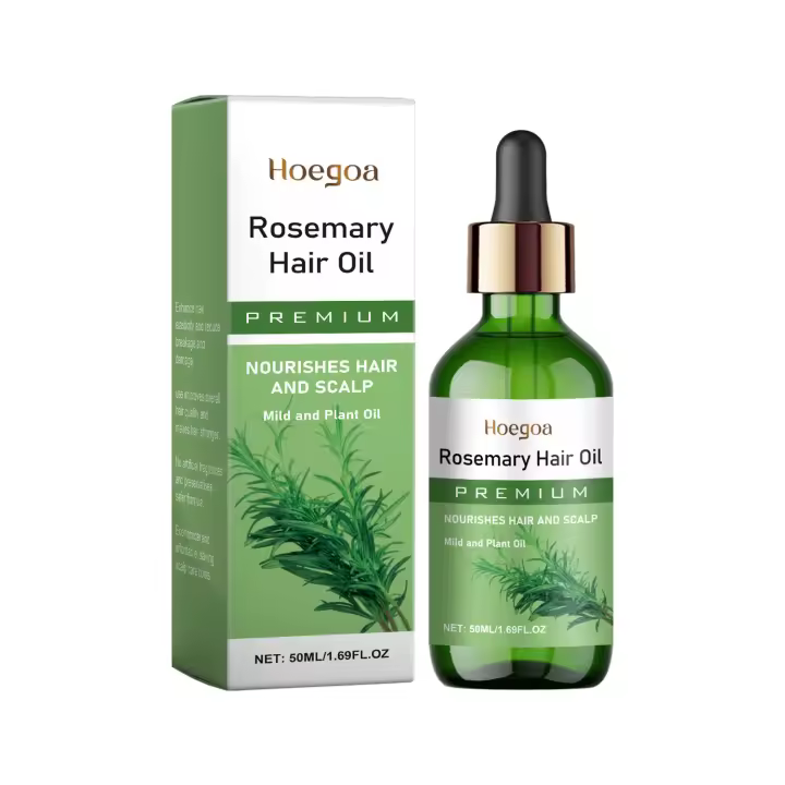 HOEGOA Fragancia brumosa Aceite esencial de romero nutritivo fuerte y suave para el cuidado del cabello - 1