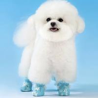 Zapatos de Perro Impermeables y Cómodos Set de 4 Ajustables Protección de Patas Botas de Mascotas - details 4
