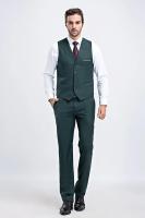 M-6XL de lujo a la moda de gama alta de Color sólido para hombre, traje informal de negocios oficial, chaleco para novio, vestido de boda, abrigo de cintura para fiesta - details 2