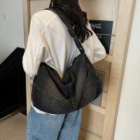 Bolso Tote Estilo Japonés Coreano para Mujer, Nuevo Diseño 2025 - Bolso Bandolera Versátil de Gran Capacidad para Viajes y Desplazamientos, Bolso de Hombro Casual Negro Duradero con Estética Minimalista - details 3