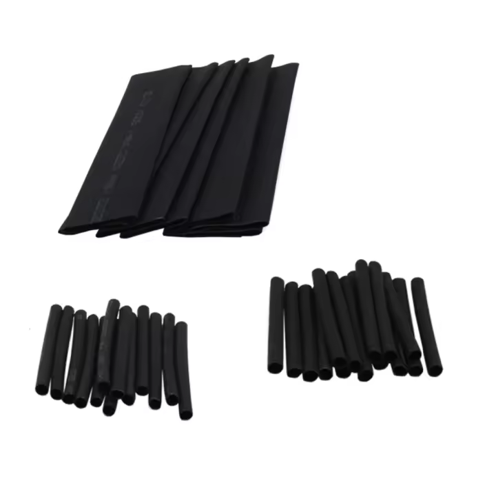 Surtido de tubos termorretráctiles, envoltura de alambre negro, aislamiento eléctrico, surtido de manguitos de Cable, Kit de envoltura de alambre, 127 unids/set - 1