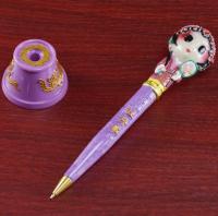 Bolígrafo de maquillaje facial de la Ópera de Pekín, bolígrafo de personaje de ópera de dibujos animados versión Q de estilo chino, regalo creativo - details 11