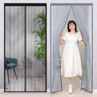 Mosquitera magnética para puerta, cortina de tamaño personalizado, pantalla de puerta, se apagan automáticamente, malla invisible - details 4