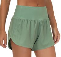 Pantalones cortos deportivos Lo de cintura alta de secado rápido para mujer, ropa deportiva para gimnasio, Yoga, correr,ciclismo - details 7