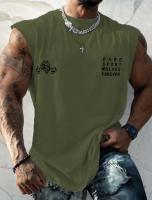 Chaleco sin mangas con estampado de Slugger muscular para hombre, camisa con logo de Coyote impreso, top deportivo transpirable de secado rápido para las cuatro estaciones, 2023 - details 4