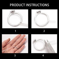 Anillo tensor en espiral de 4 tamaños, ajuste de silicona transparente para anillo suelto, ajuste de tamaño del anillo protector de joyería - details 3