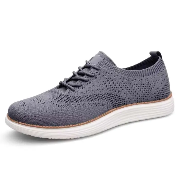 Nuevas zapatillas para correr Oxford de marca de calidad al por mayor, talla grande 48 para hombres, zapatillas para caminar ligeras y transpirables con cordones - 1