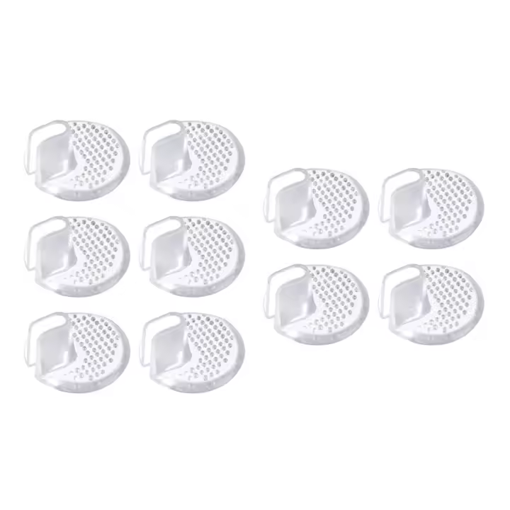 Almohadillas de Calzado de Silicona 5 Pares de Protectores de Dedos para Chanclas, Sandalias, Zapatillas de Gel Almohadillas Antideslizantes para Entrepiesas - 1