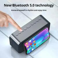 Reloj despertador Digital LED con Bluetooth, pantalla de temperatura, Radio FM, Control de altavoz, decoración de mesa para dormitorio, oficina o uso doméstico - details 2