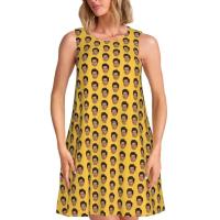 Vestido veraniego suelto personalizado H-Fine e Album S-Styles con estampado de bolsillo, vestido sin mangas para mujer para vacaciones en la playa - details 119
