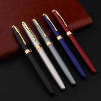 Pluma estilográfica de Metal 388 de alta calidad, papelería negra dorada para estudiantes, suministros escolares de oficina, bolígrafos de tinta de regalo - details 2