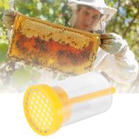 Botella de marcador de jaula de marcado de abeja reina de plástico con émbolo, equipo de apicultura para capturar la abeja reina sin dañarla - details 6