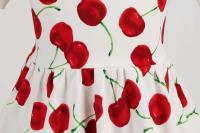 Vestido de Fiesta de Cumpleaños de Princesa para Niñas en 2025 Estampado de Cereza Lindo - details 7