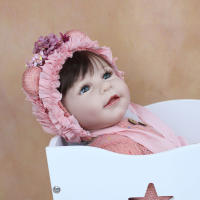 Muñeca Reborn de silicona suave para niña, juguete de cuerpo de tela realista, vestido de princesa Lisa, regalo de cumpleaños, 55 CM, 22 pulgadas - details 2