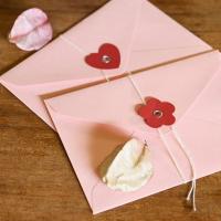 20 piezas Vintage San Valentín sobres de ventana sobre de regalo sobre de efectivo sobres de papel Kraft con botón lazo amor - details 13