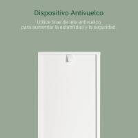 Alta Metalico Columna 3 Estantes y 2 Cajones Blanco 30 x 30 x 144 cm FRG126W - details 3