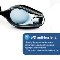 Gafas de Natación Profesionales para Miopía Anti- Niebla UV para Hombres y Mujeres Material de Silicona Deportes Acuáticos - details 5