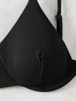 Nuevo traje de baño sexy con espalda descubierta y soporte de acero dividido de Yiyong, bikini con cordones de color sólido para mujer - details 7