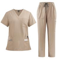 Uniformes médicos de enfermería de alta calidad, uniformes de enfermeras de clínica dental de belleza para mascotas unisex, conjuntos de batas multicolores para hombres - details 9