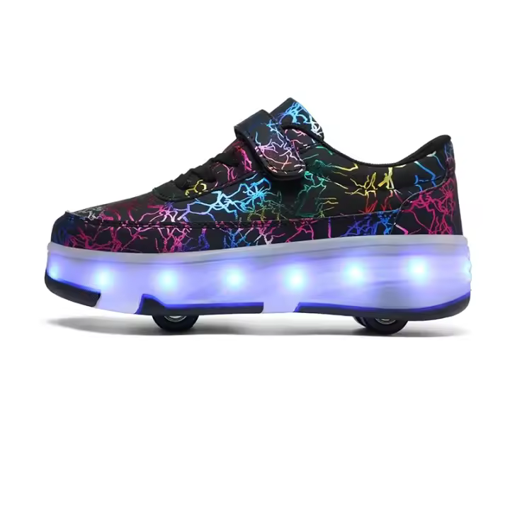 Zapatillas de Skate LED para Niños Calzado Deportivo de Patinaje Desmontable para Primavera/Verano - 1