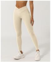 Pantalones de Yoga y Estiramiento de Nylon Color Natural Sin Línea T Leggings Deportivos de Secado Rápido Moda Casual para Mujeres - details 10