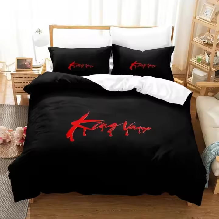 Juego de cama Playboi Carti, juego de cama individual, doble, tamaño Queen y King, juegos de funda nórdica para dormitorio de niños adultos, estampado 3D - 1