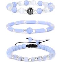 3 Pulseras de Amatista para Energía y Equilibrio | Set de Joyería de Piedras Naturales para Yoga y Meditación | Regalo Bienestar Mujer/Hombre | Mineral Relajante con Vibración Positiva | Purificación Espiritual + Calma Mental - details 12