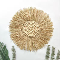 Corona de macramé tejida a mano, adorno de pared bohemio para dormitorio de bebé, guardería - details 4