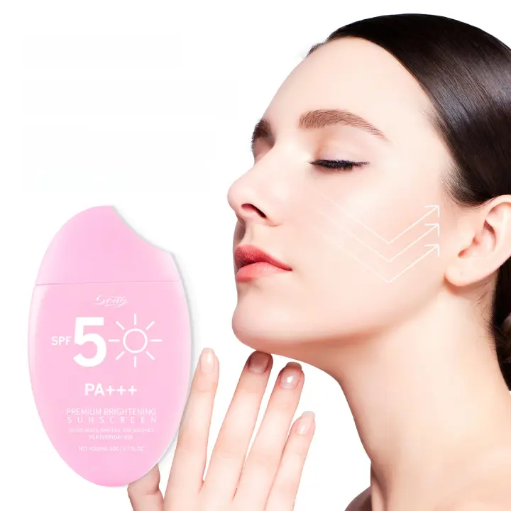 Loción de protección solar ligera de 60g SPF50 Protector UV que forma película rápida protección facial crema para quemaduras solares piel antioxidante PA +++ - 1