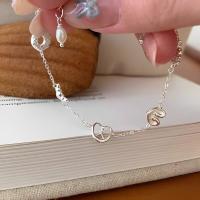 Nuevo estilo S, perla de cabeza de pan de plata pura para mujer, pulsera de donut Bestie de nicho 2024, joyería - details 6