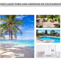 Conjunto de Tumbonas Exteriores de Jardín Dos Piezas con Mesa Auxiliar de Vidrio Templado - details 33