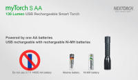 Linterna Inteligente NEXTORCH S Modos de Policía Militar Táctico y Silvio Fuente de Alcalgen AA - details 6