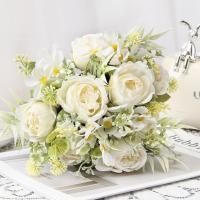 Flores de imitación de 30cm a la moda, modelo de terreno colorido, flores falsas, paisaje, modelo, ramo de boda, decoraciones de jardín - details 5