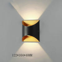 Lámpara de pared de aluminio Hyundai, luz LED impermeable para exteriores, adecuada para hotel, dormitorio, sala de estar, pasillo, jardín, muebles para el hogar - details 0