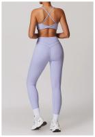 Pantalones de Yoga de Cintura Alta Ajuste Ajustado para Abdomen y Cadera Secado Rápido - details 17