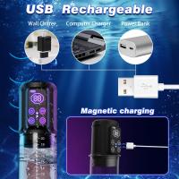 Bomba para pene, juguetes sexuales masculinos, bomba eléctrica de vacío y agua para pene, 4 niveles de presión y 3 modos inteligentes de entrenamiento de succión, juguetes sexuales para adultos para hombres, erección para agrandar el pene - details 2