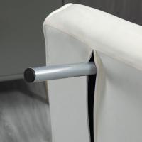Sofá Cama Plegable Tapizado de Ante Sintético Respaldar Ajustable 5 Niveles 2 Almohadas Acolchadas - details 16