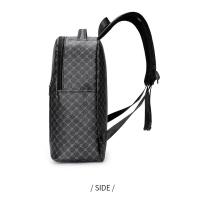 Mochila Simple con personalidad a la moda con boca de tiburón para hombre, mochila escolar a cuadros para estudiantes de secundaria, mochila para ordenador - details 10