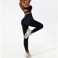 Sujetador a prueba de golpes para mujer con parte de atrás bonita, ropa deportiva para gimnasio y correr, chaleco Fiess, Top con correa Irregular, Material de nailon - details 22