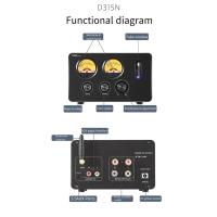 YJCO-Amplificador DE POTENCIA D315N TPA3251 HIFI, Bluetooth, tubo 6N3, Amplificador Digital combinado, estéreo HIFI - details 1