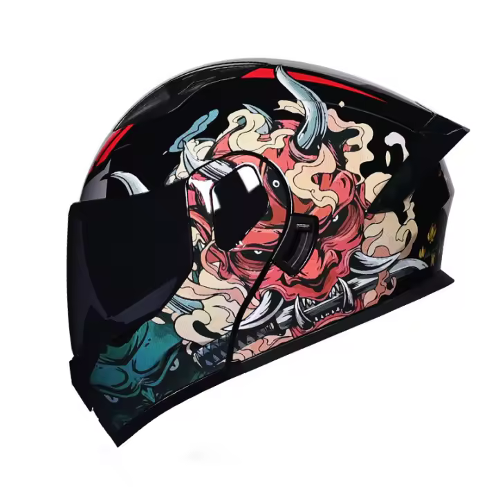 Casco moto modular hombre mujer aire libre seguro Equipo Protector trail rally - 1